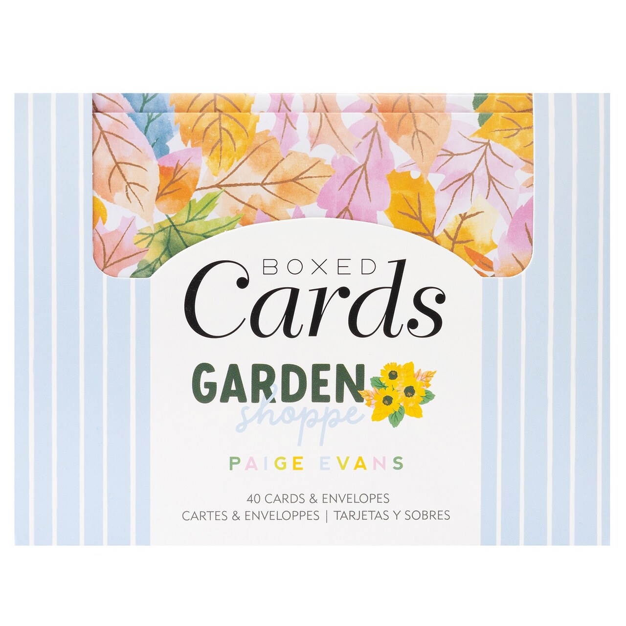 American Crafts A2 Cards W/Envelopes (4.375"X5.75") 40/Box-Paige Evans Garden Shoppe